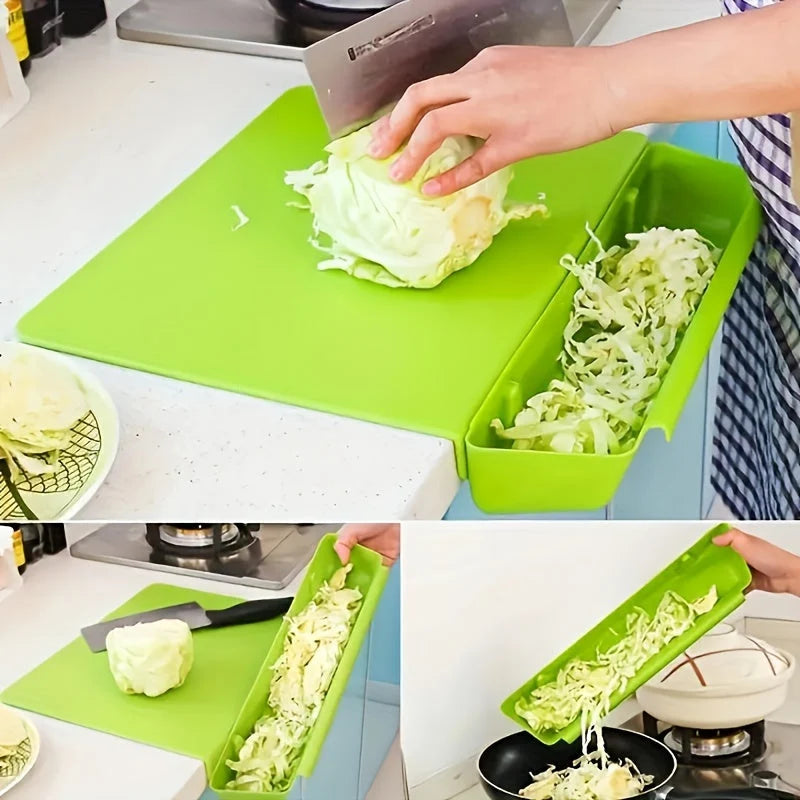 Chopping Board Built-In Drawer & Removable Tray