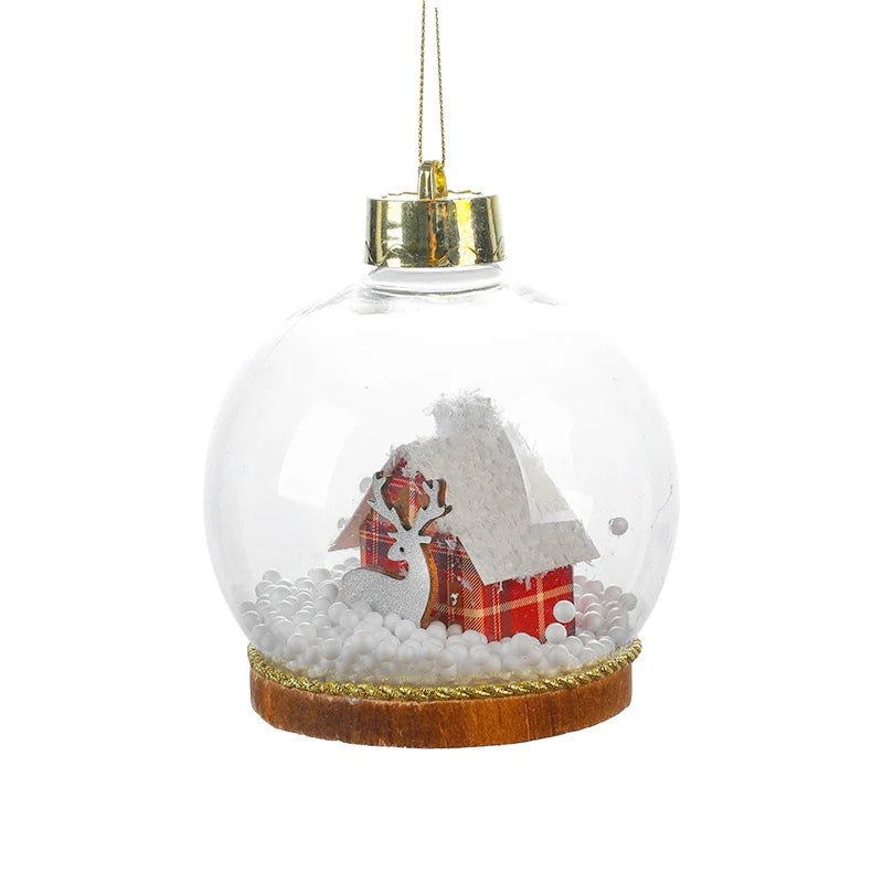 Christmas Bauble Integrated LED Snowy Landscape