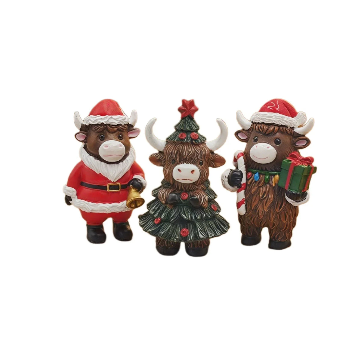 Christmas Decoration Figure Highland Cattle Indoor & Outdoor