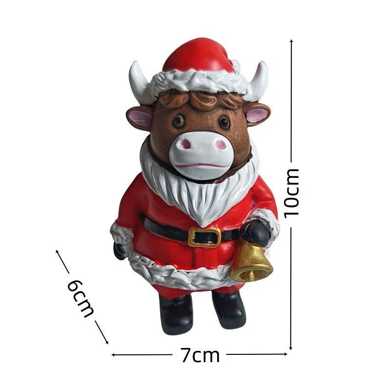 Christmas Decoration Figure Highland Cattle Indoor & Outdoor