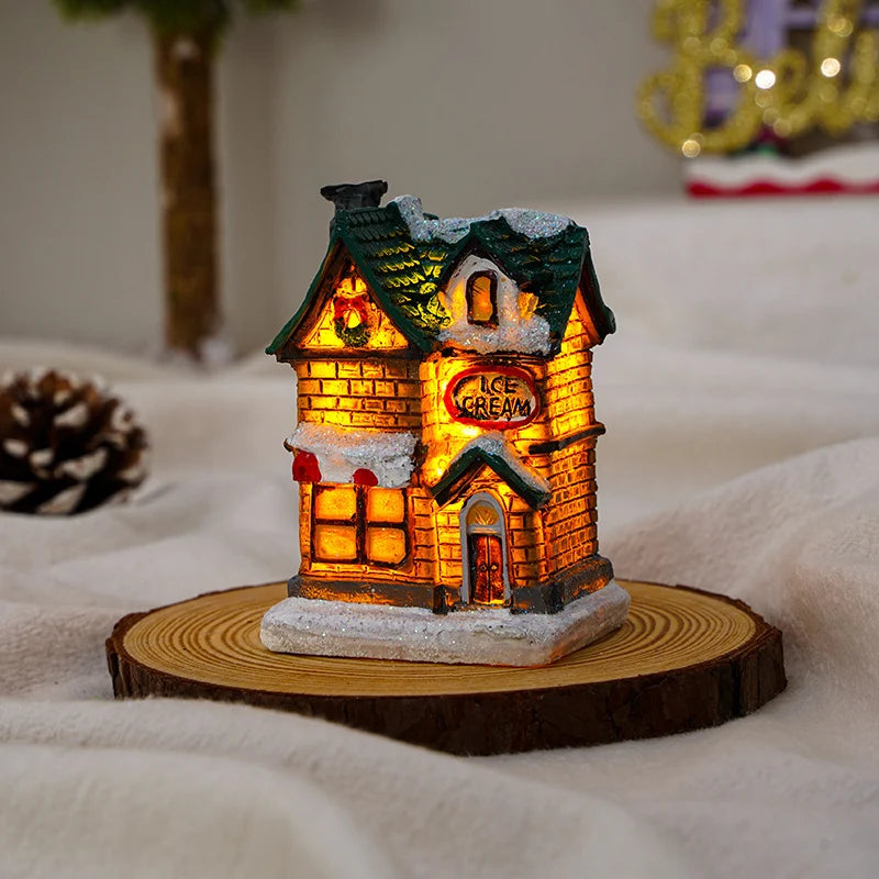 Christmas Decoration Figure LED-Lit Weatherproof Polyresin Indoor & Outdoor