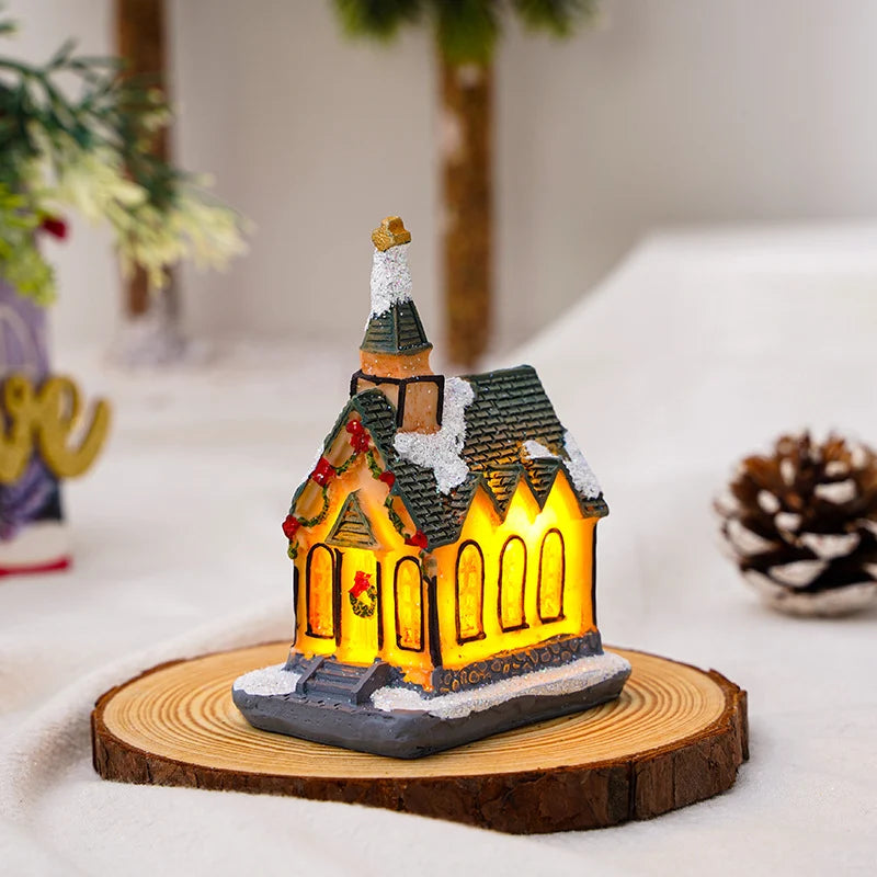Christmas Decoration Figure LED-Lit Weatherproof Polyresin Indoor & Outdoor