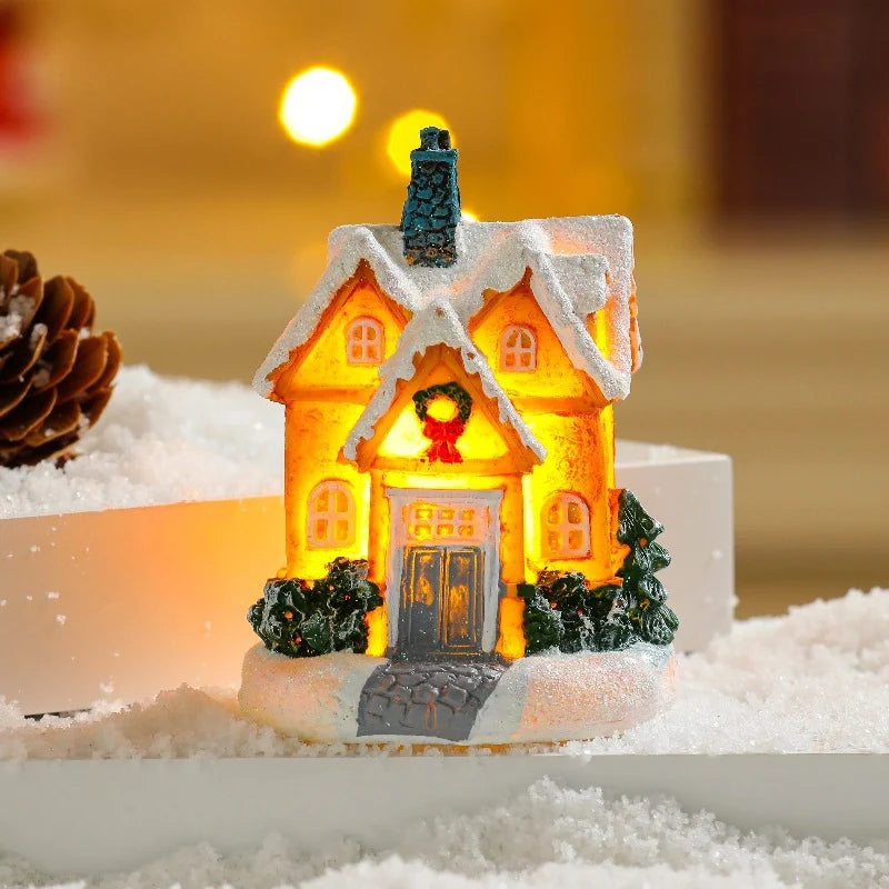 Christmas Decoration Figure LED-Lit Weatherproof Polyresin Indoor & Outdoor