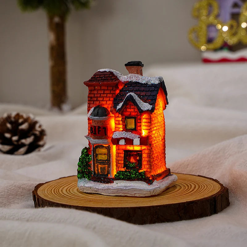 Christmas Decoration Figure LED-Lit Weatherproof Polyresin Indoor & Outdoor