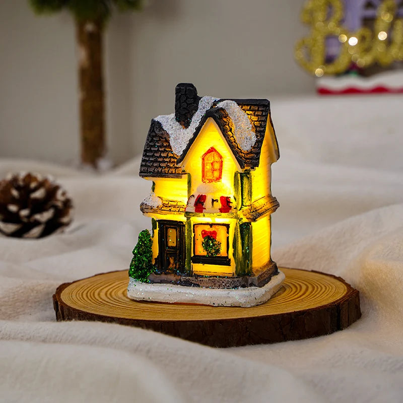 Christmas Decoration Figure LED-Lit Weatherproof Polyresin Indoor & Outdoor