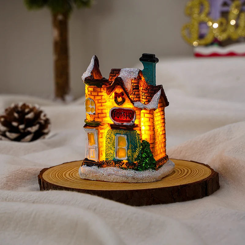 Christmas Decoration Figure LED-Lit Weatherproof Polyresin Indoor & Outdoor