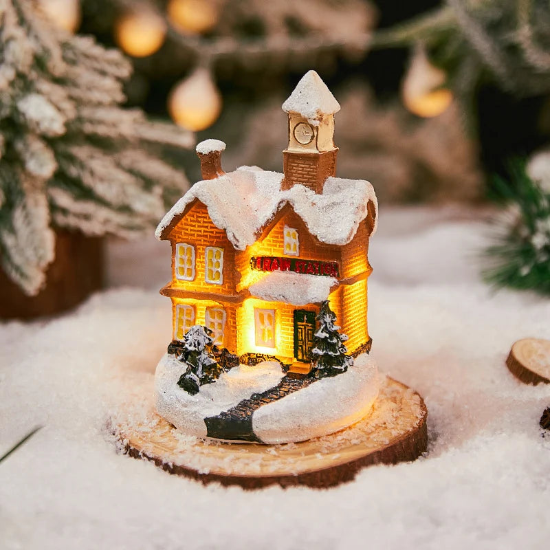Christmas Decoration Figure LED-Lit Weatherproof Polyresin Indoor & Outdoor