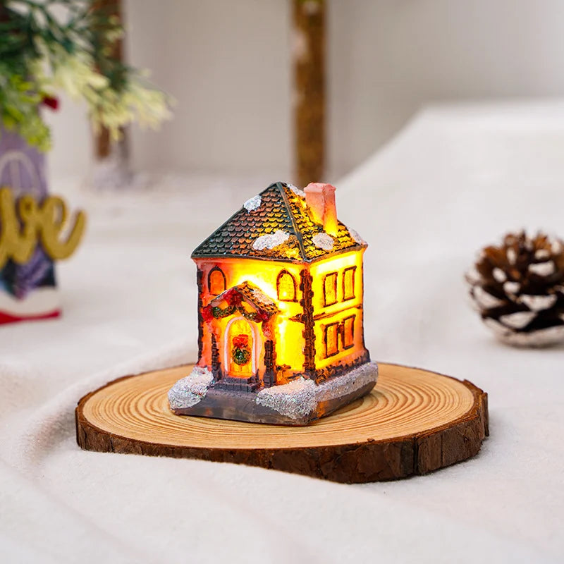 Christmas Decoration Figure LED-Lit Weatherproof Polyresin Indoor & Outdoor