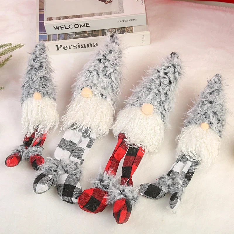 Christmas Doll Tall Hat Handmade Plush Indoor & Outdoor