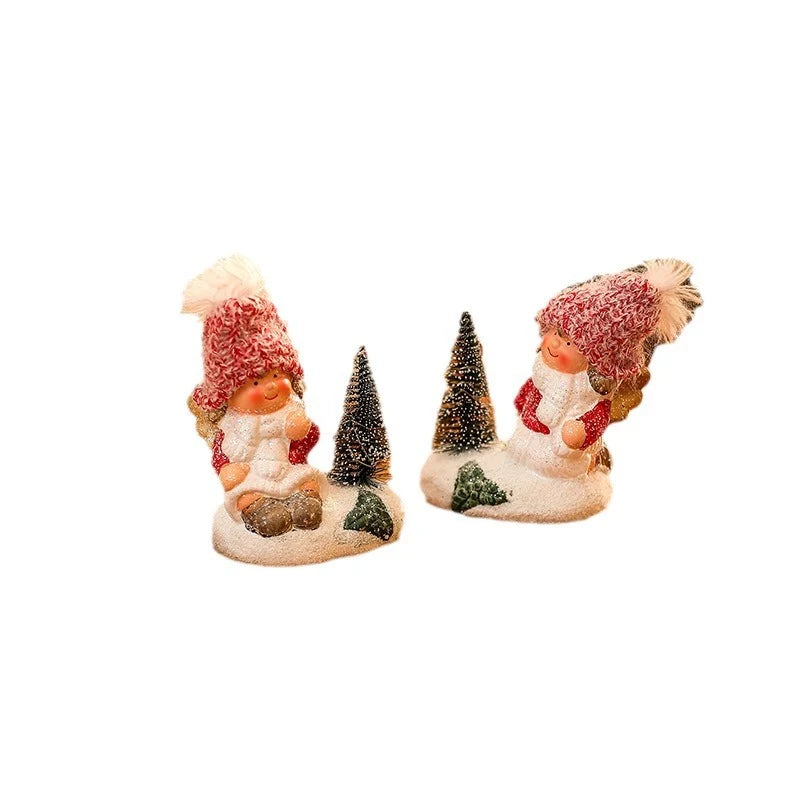 Christmas Figurine LED-Lit Ceramic Tabletop