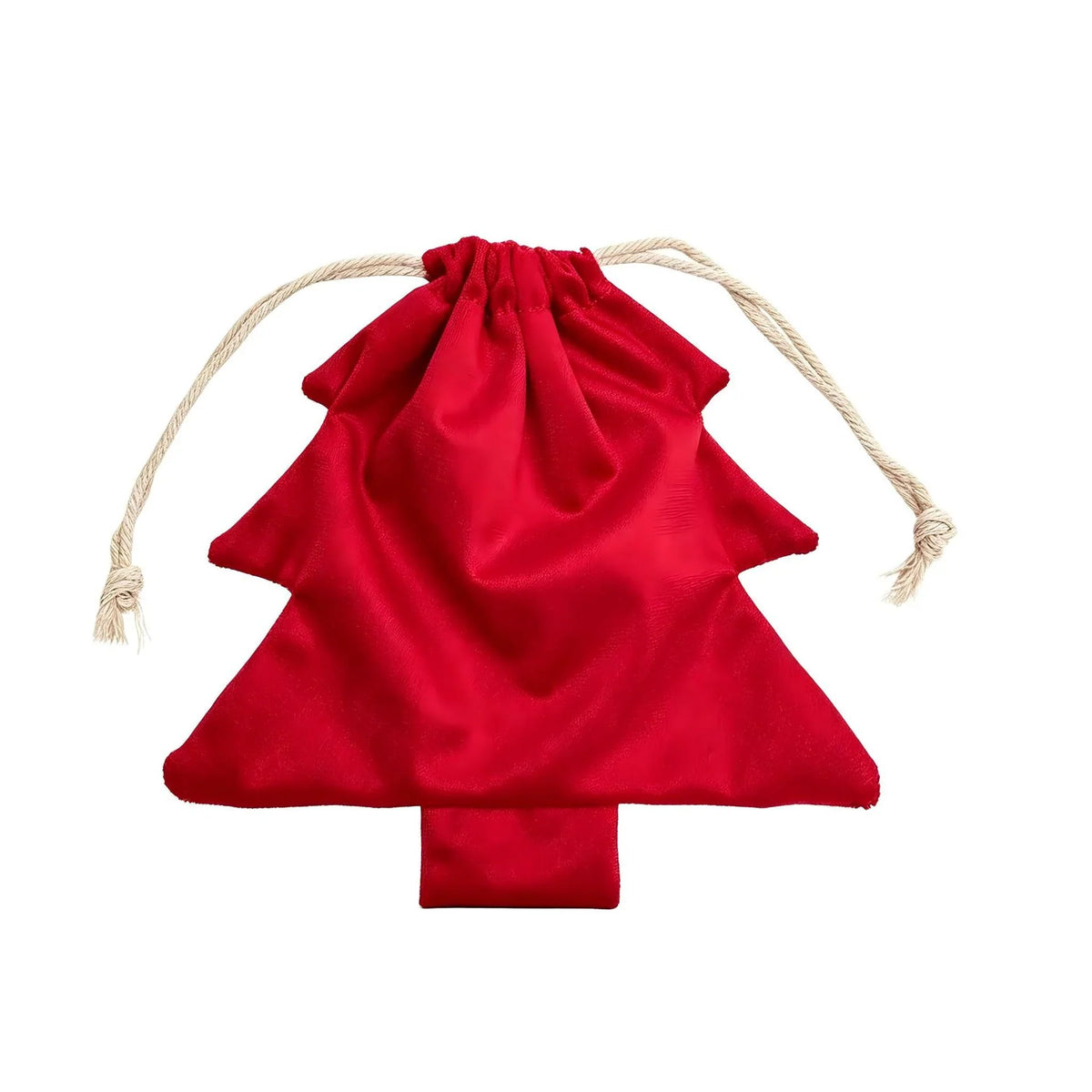 Christmas Gift Bag Tree Shape Durable Fabric & Drawstring
