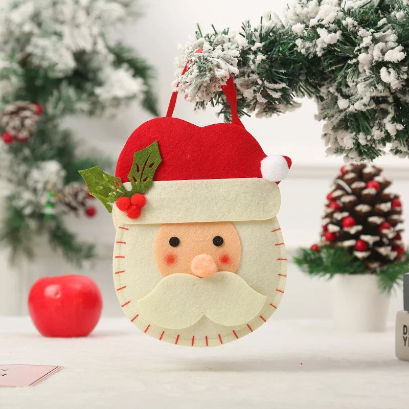 Christmas Gnome Figurine Gift Sack Traditional Motifs