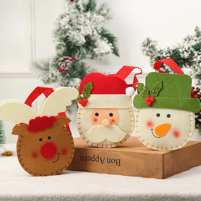Christmas Gnome Figurine Gift Sack Traditional Motifs