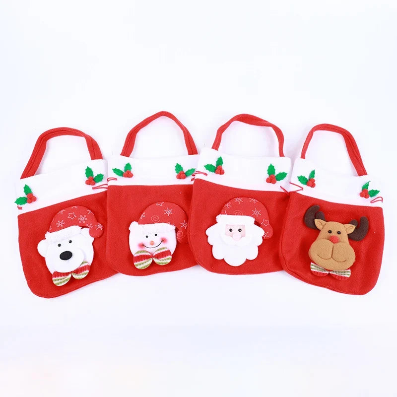 Christmas Gnome Figurine Gift Sack Traditional Motifs