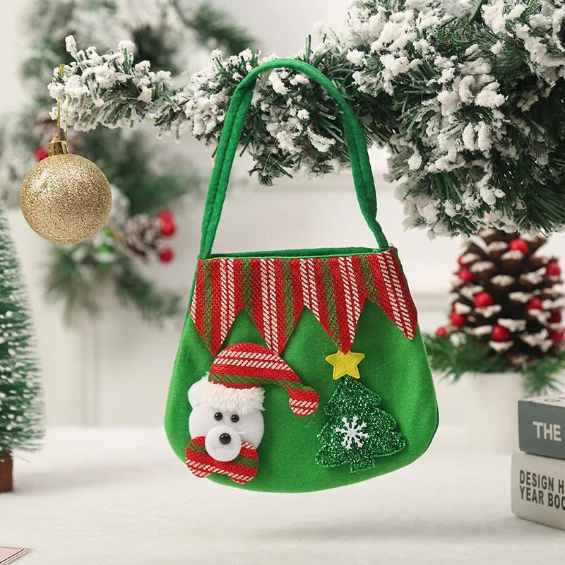 Christmas Gnome Plush Face Gift Sack