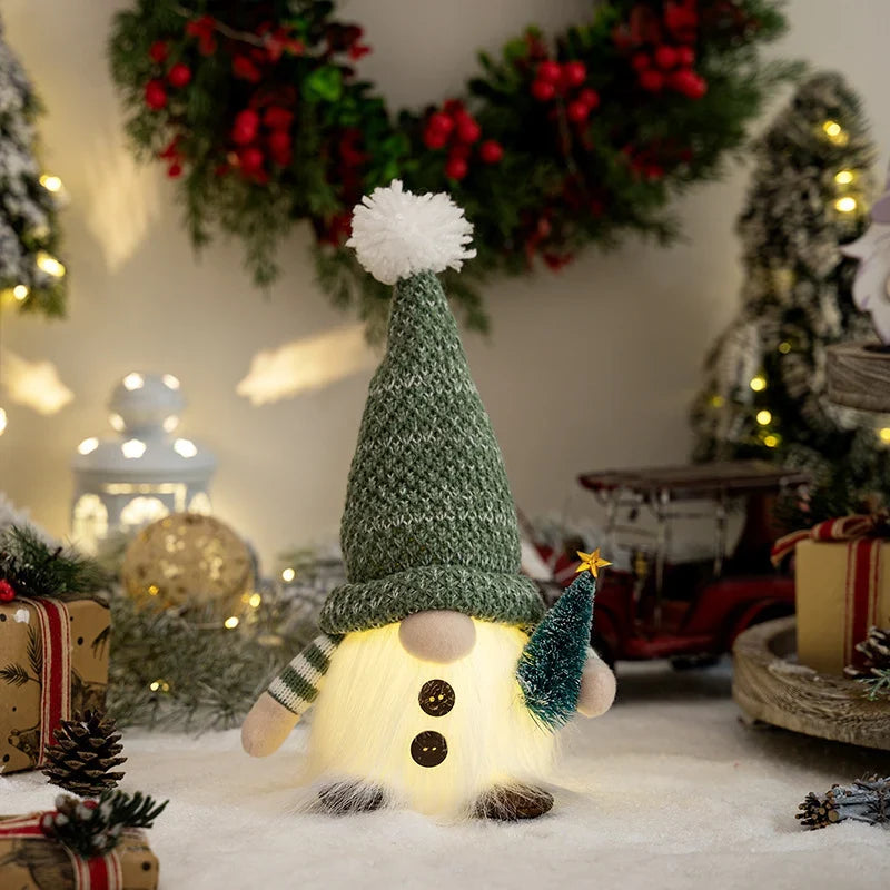 Christmas Gnome Plush Lighted Indoor Outdoor