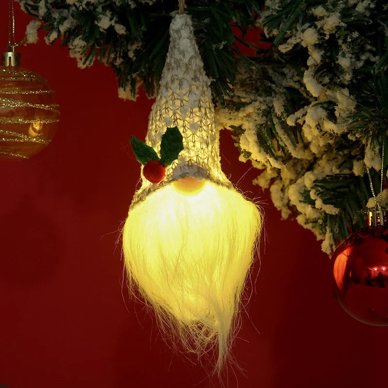 Christmas Hanging Ornament Sequined Warm Glow Easy Hang