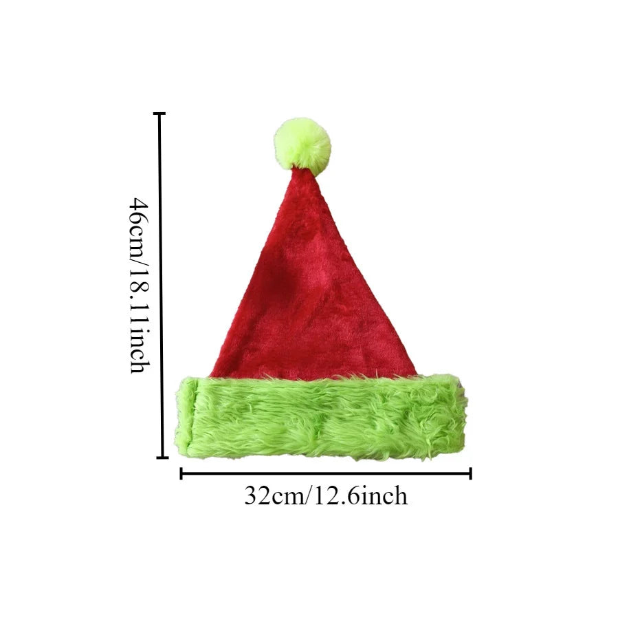 Christmas Hat Plush Edge One Size Fits All