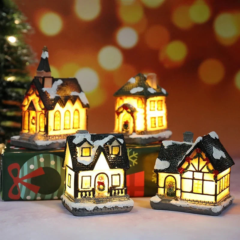 Christmas House Decor Handcrafted Integrated LED Snow Accents