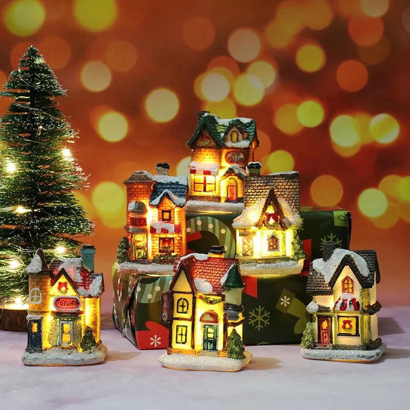 Christmas House Decor Handcrafted Integrated LED Snow Accents