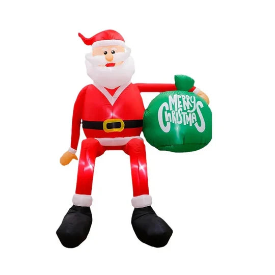 Christmas Inflatable Santa 8-Foot LED Weather-Resistant