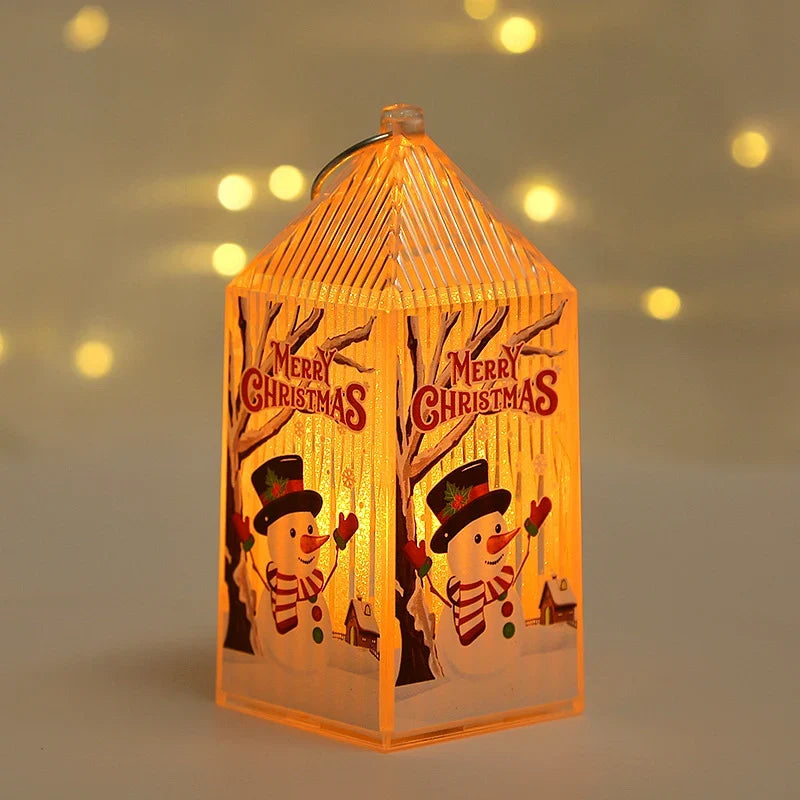 Christmas Lantern Battery-Powered Soft LED Durable Plastic