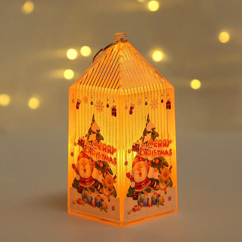 Christmas Lantern Battery-Powered Soft LED Durable Plastic