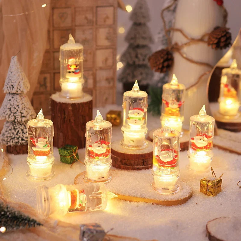 Christmas Lantern Energy-Saving LED Santa Scene Indoor & Outdoor