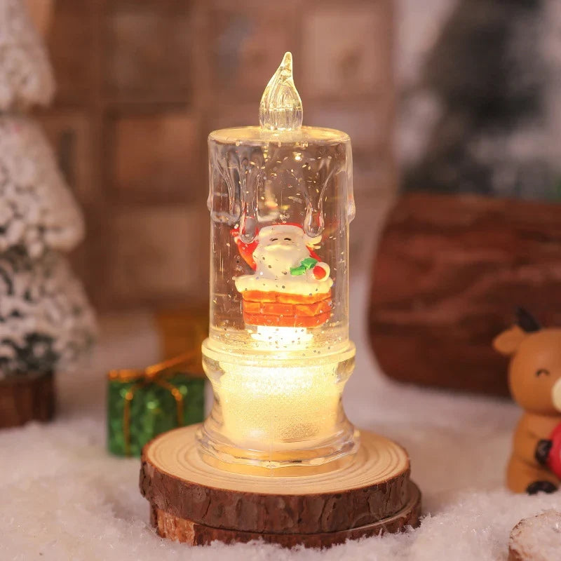 Christmas Lantern Energy-Saving LED Santa Scene Indoor & Outdoor