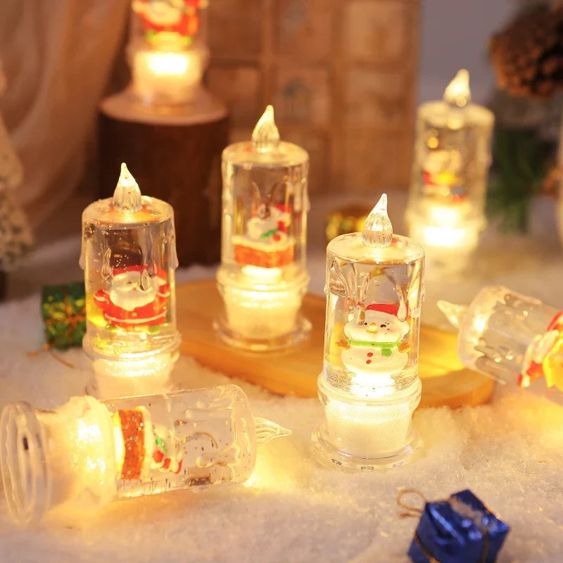 Christmas Lantern Energy-Saving LED Santa Scene Indoor & Outdoor