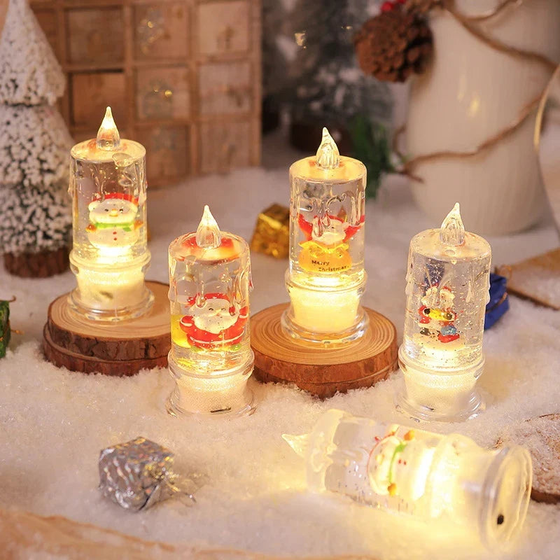 Christmas Lantern Energy-Saving LED Santa Scene Indoor & Outdoor