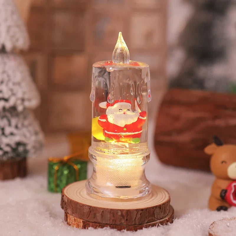 Christmas Lantern Energy-Saving LED Santa Scene Indoor & Outdoor