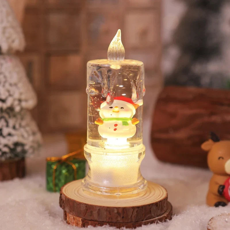 Christmas Lantern Energy-Saving LED Santa Scene Indoor & Outdoor