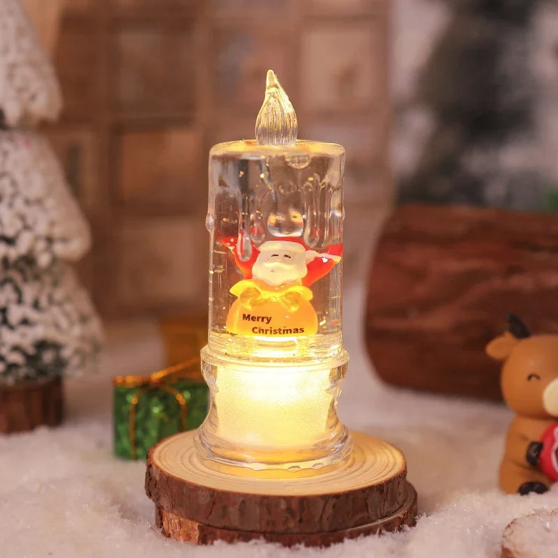 Christmas Lantern Energy-Saving LED Santa Scene Indoor & Outdoor