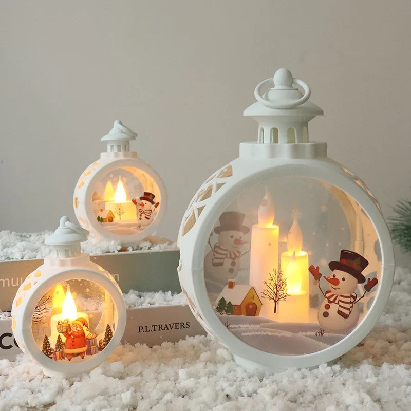 Christmas Lantern Flickering LED Cable-Free Indoor & Outdoor