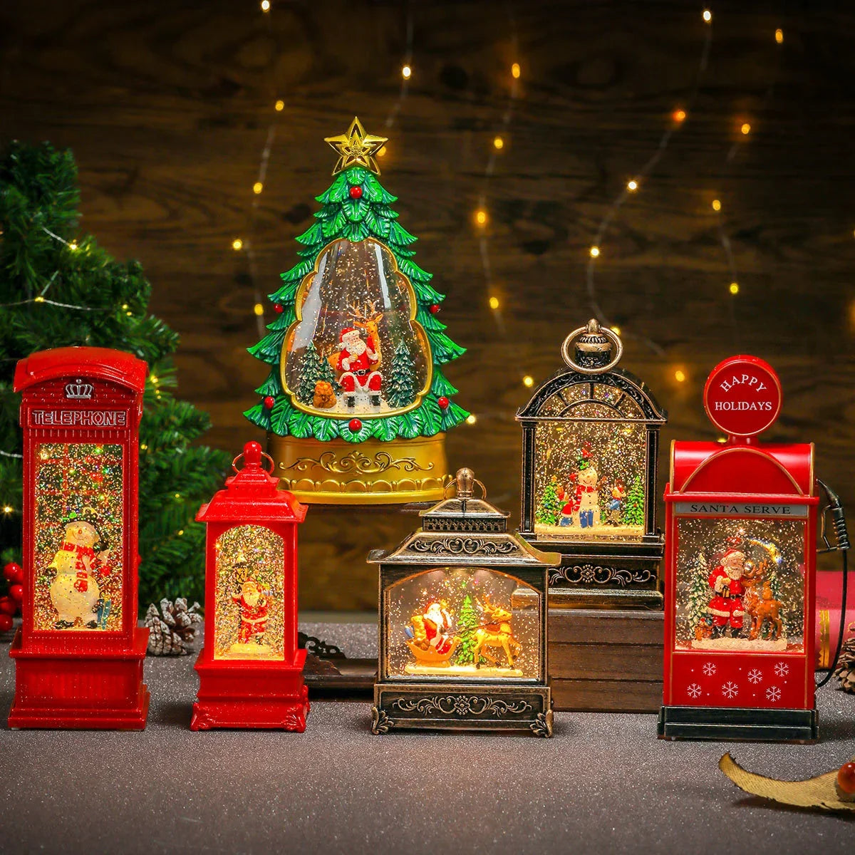 Christmas Lantern Illuminated & Musical Battery-Operated