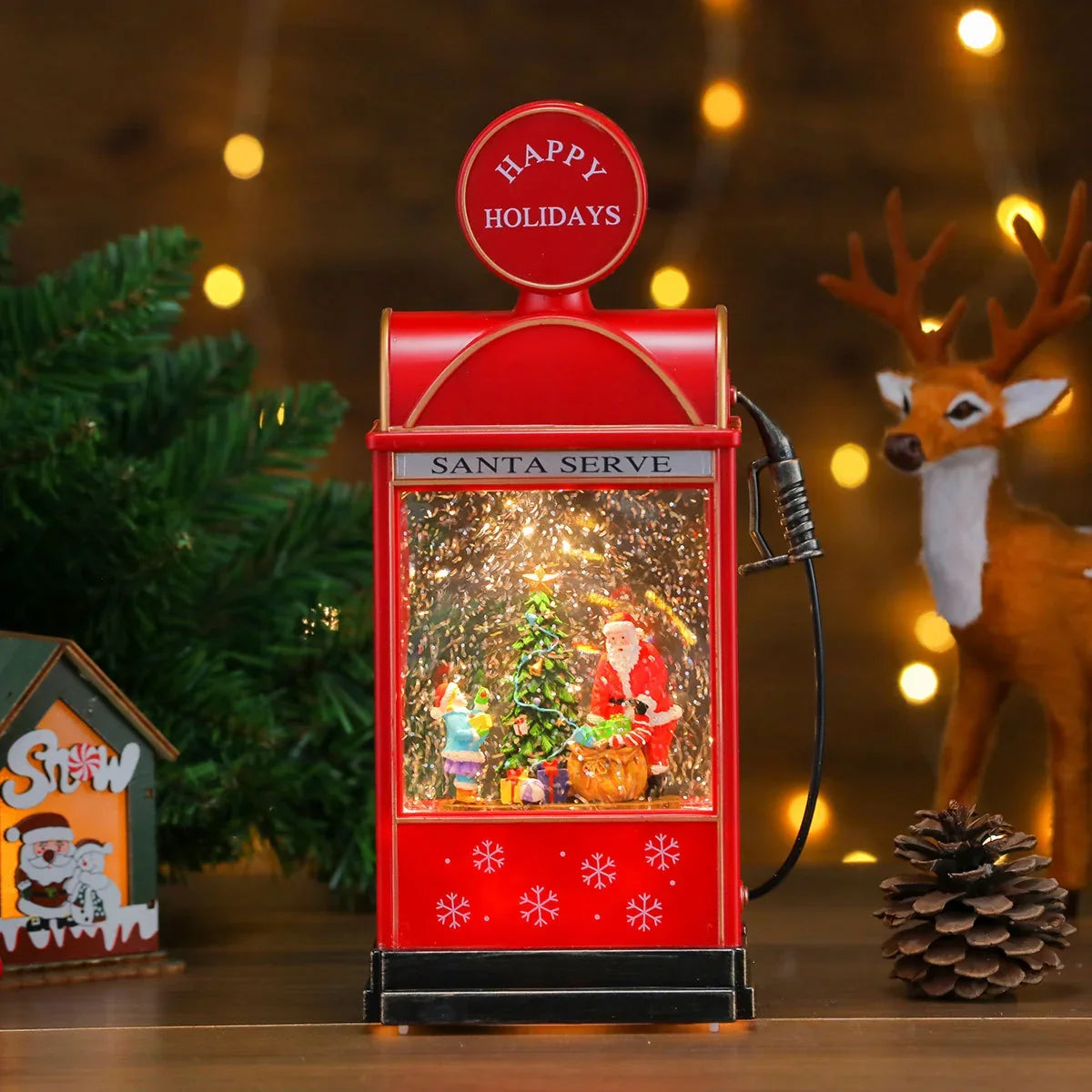 Christmas Lantern Illuminated & Musical Battery-Operated
