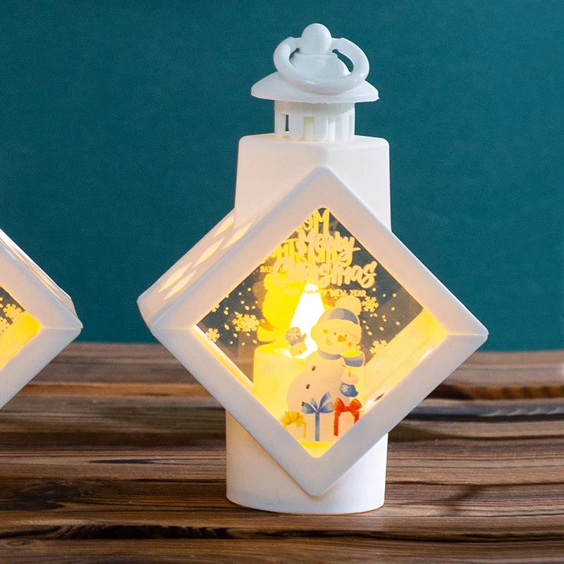 Christmas Lantern Reindeer & Snowflake Cutouts Indoor & Outdoor