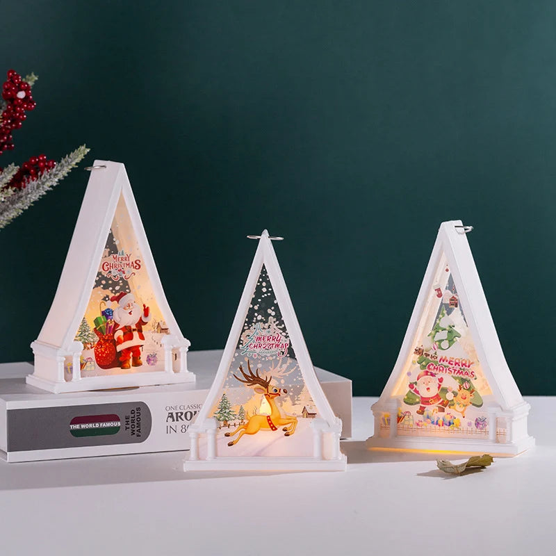 Christmas Lantern Snowman Design Energy-Efficient LED Indoor & Outdoor