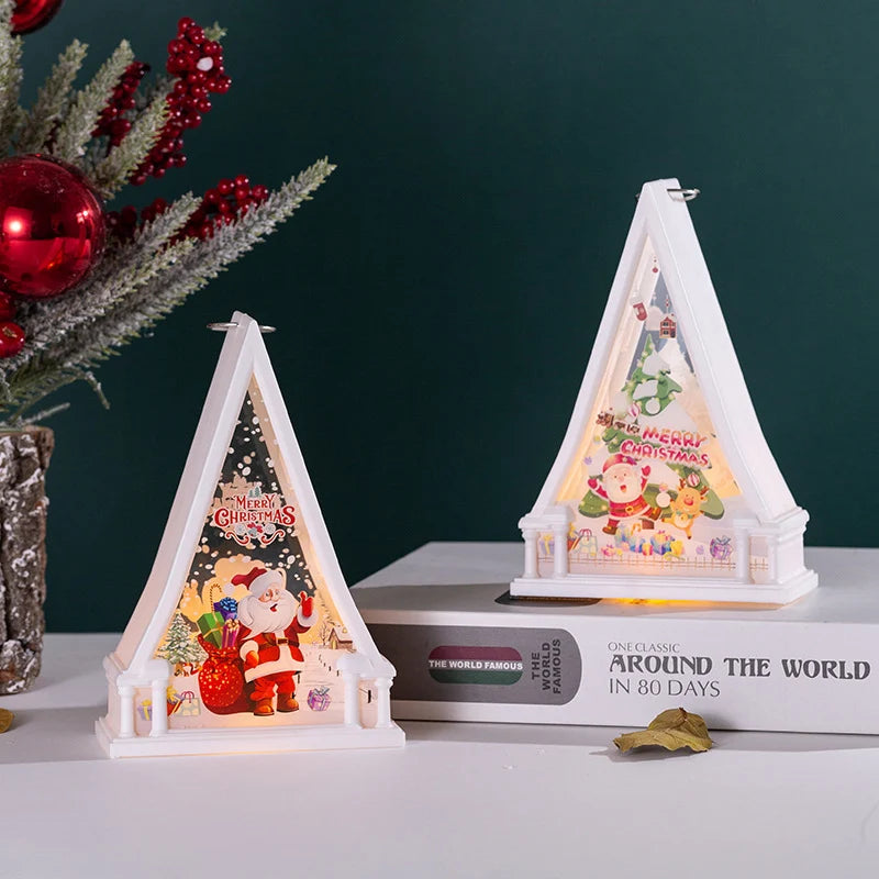 Christmas Lantern Snowman Design Energy-Efficient LED Indoor & Outdoor