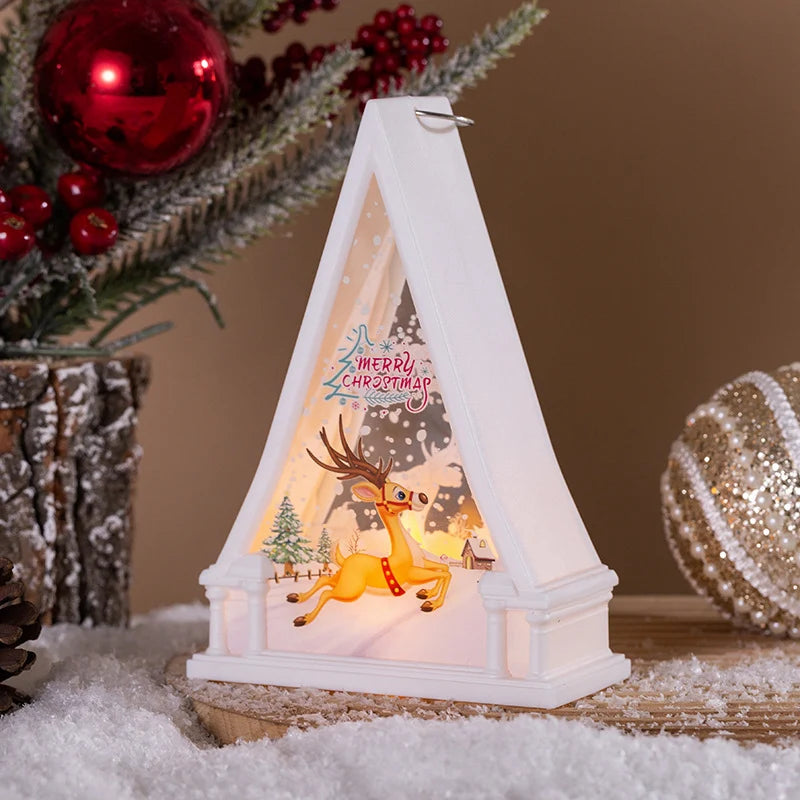 Christmas Lantern Snowman Design Energy-Efficient LED Indoor & Outdoor