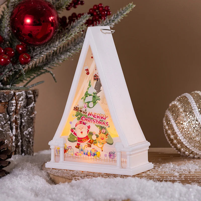 Christmas Lantern Snowman Design Energy-Efficient LED Indoor & Outdoor