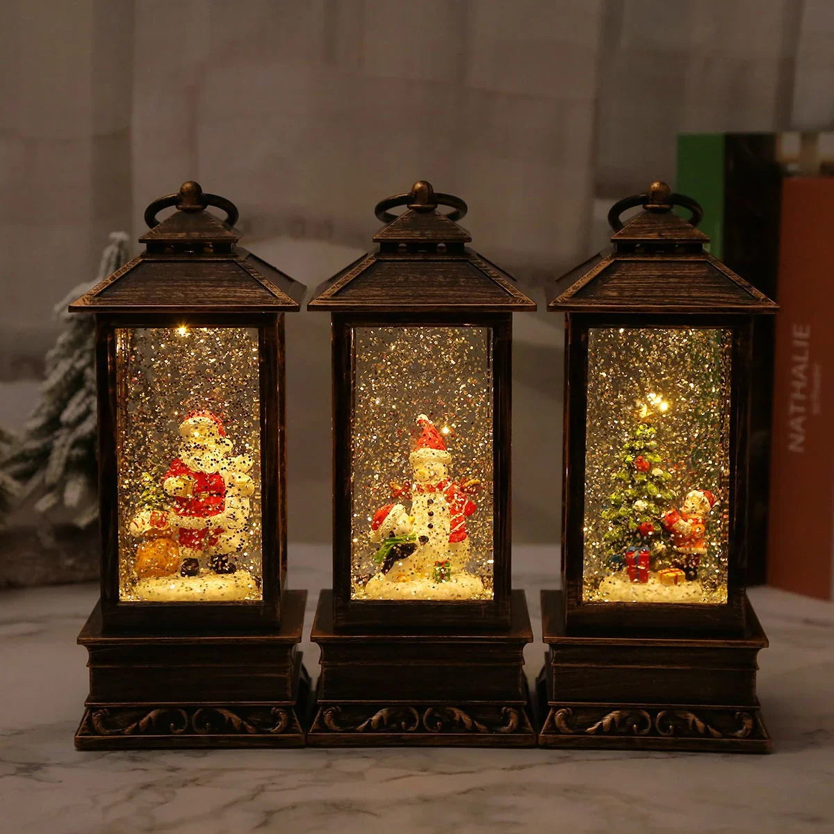 Christmas Lantern Snowman Design & Integrated LED