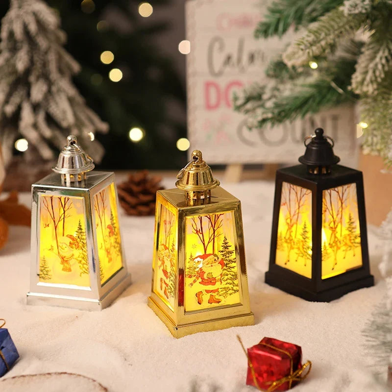 Christmas Lantern Warm LED Winter Motifs