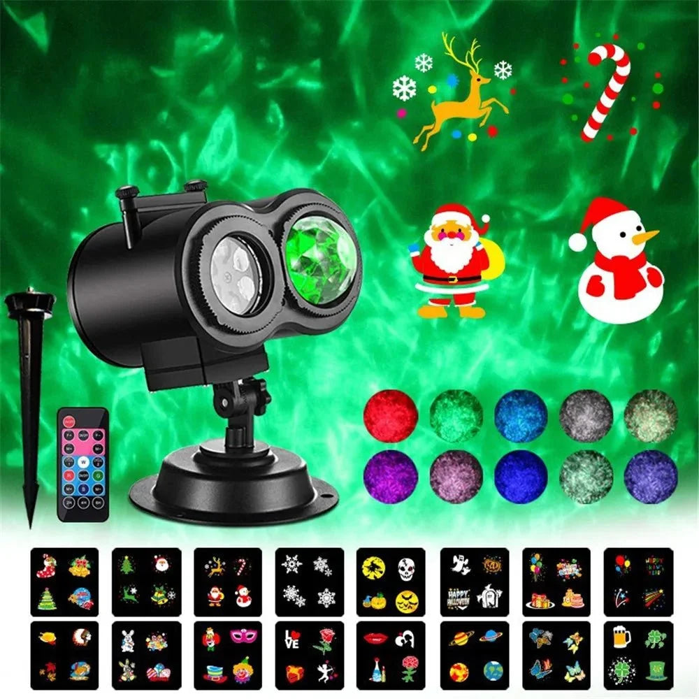 Christmas Light Projector 16 Slides Indoor & Outdoor Use