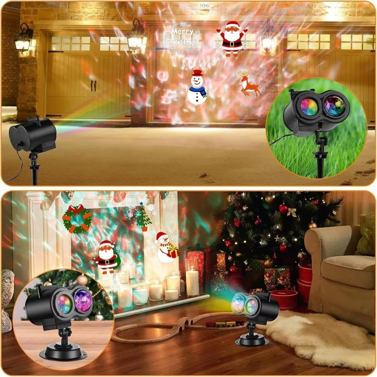 Christmas Light Projector 16 Slides Indoor & Outdoor Use