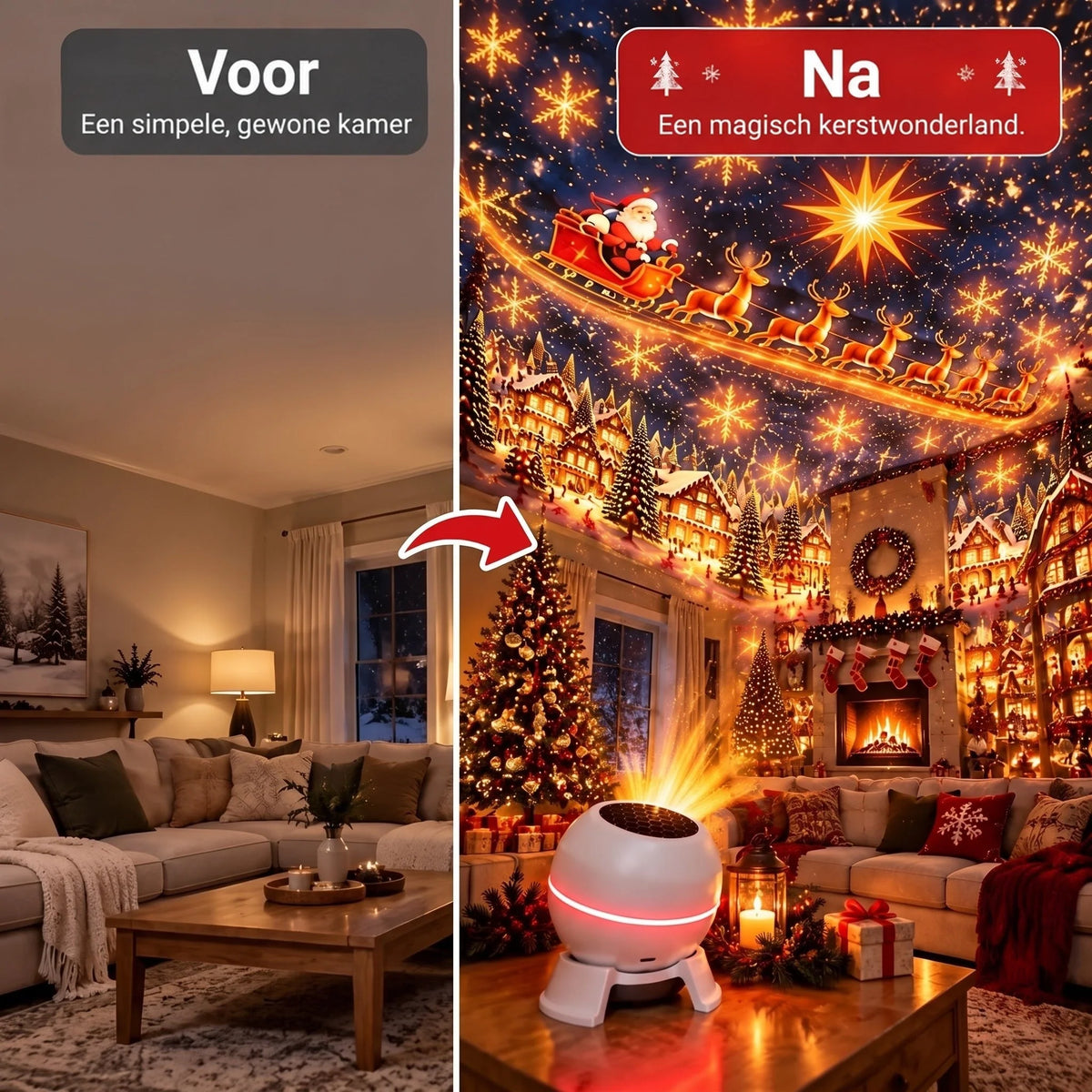 Christmas Light Projector Animated Patterns USB Powered