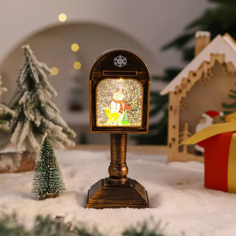 Christmas Mailbox Integrated LED No Wiring Or Batteries