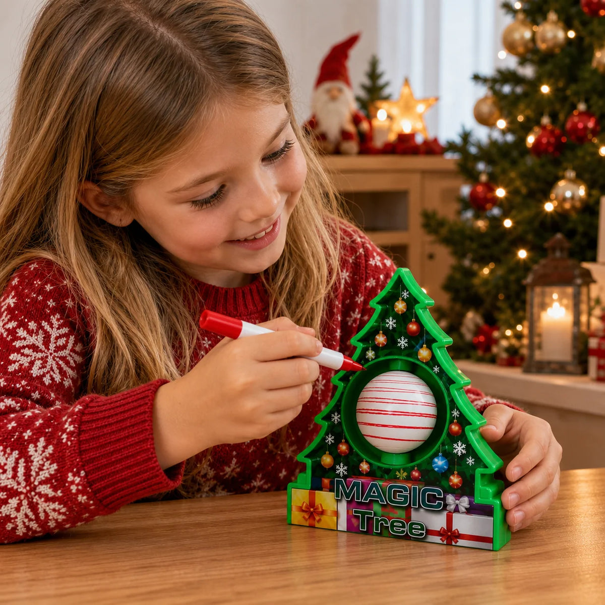 Christmas Ornament Craft Kit Spinning Design & Painting Activity