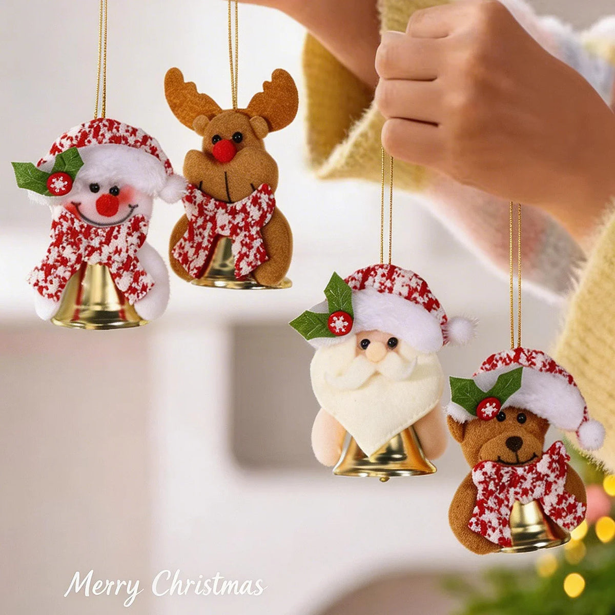 Christmas Ornament Felt Reindeer Ready To Hang